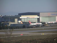  - MNG and Turkish maintenance hangars at Ataturk Airport - by John J. Boling