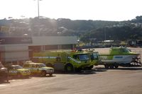  - Having water at both ends of the runway, Wellington's airport fire/rescue services operate boats in additon to fire engines - by Micha Lueck