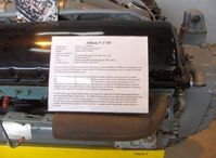  - Allison V-1710 1,325 horsepower V-12 cylinder aircraft engine in CAF Museum. Data card - by Doug Robertson
