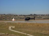  - VOR CMA 115.8 TX ANTENNA on Field, N253WC 1982 Aerospatiale AS355F2 ECUREUIL (Squirrel) 2/TWINSTAR helo to right of VOR - by Doug Robertson