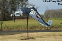  - Decorative dolphin dressed as the Fighter Factory's FG-1D - by Paul Perry