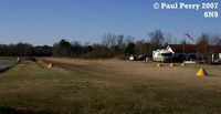  - The runway, with marker cones at Eagles Nest - by Paul Perry