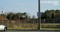  @ Virginia Beach General Hospital Heliport - Seen from the parking lot, with a valid admonition - by Paul Perry