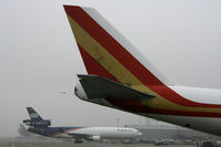  @ Cologne Bonn Airport - Tails in fog - by Wolfgang Zilske
