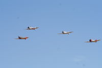  - T-6 Formation Fly-by at Riverside Airshow - by Mark Pasqualino