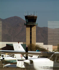  - Scottsdale tower over a few GA acft - by Stephen Amiaga