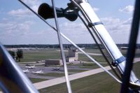  - Flying over runway 10 looking at the old control tower - by Glenn E. Chatfield