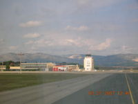  @ Perpignan Rivesaltes Airport - Tower and Terminal at Perpignan, France - by John J. Boling