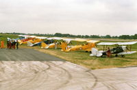  - Tiger Moth Line up - Woodford Airshow 1989 (Scanned) - by David Burrell