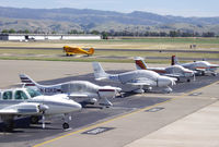  - Aircraft parked near the Terminal. - by Bill Larkins
