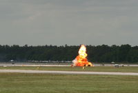  - pyros during P-51 demo - by Florida Metal
