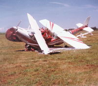  - Tornado damage. Ball of 3 planes - Stinson, 182 & 150 - by Bob Simmermon