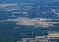  @ Gladwin Zettel Memorial Airport - Looking west from 4000' near Gladwin, MI - by Bob Simmermon