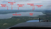  - Several northern Michigan aerodromes in close proximity. - by Bob Simmermon