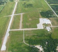  @ Cheboygan County Airport - View from pattern altitude over Cheboygan, MI - by Bob Simmermon