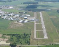  - Looking down RWY 9 from pattern altitude. - by Bob Simmermon