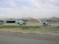  @ Kabul International Airport - Military cargo ramp at Kabul - by John J. Boling