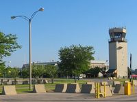  - Control tower and former passenger terminal. - by Bob Simmermon