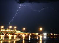  - Nasty thunderstorm just south of airport - by Francisco Undiks