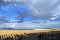  - Rainbow over N. Las Vegas Airport - by Geoff Smith