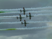  - Frecci Tricolori displaying at RIAT Fairford 2003. - by Steve Staunton