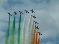  - Frecci Tricolori displaying at RIAT Fairford 2003. - by Steve Staunton