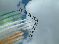  - Frecci Tricolori displaying at RIAT Fairford 2003. - by Steve Staunton