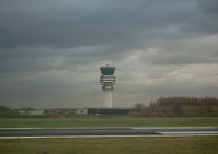  - Zaventem Airport - ATC Tower, with storm clouds. - by Jorge Molina