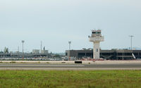  - Girona Airport; parking, ATC tower and terminal building. - by Jorge Molina