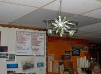  - Peggy's Airport Restaurant. Beer can biplane - by Doug Robertson