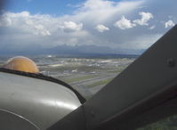  - Ted Stevens Anchorage Int'l Airport, AK. Taken from DHC-2 Beaver float plane N4444Z. Chugach State Park and Mountain Range in distance. - by Doug Robertson