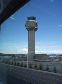  - Air Traffic Control Tower seen from South Terminal C Concourse - by Doug Robertson