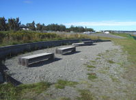  - Photographer's viewing area adjacent E-W 4,540' X 188' fresh water takeoff/landing lane; benches including pontoon float bench are memorials to deceased aviators - by Doug Robertson
