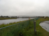  - E-W 4,540' X 188' fresh water takeoff/landing lane-looking eastward - by Doug Robertson