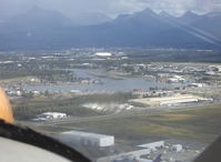  - Lake Hood SPB taken above ANC Anchorage Int'l Airport from DHC-2 Beaver float plane N4444Z enroute to LHD - by Doug Robertson