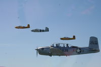  @ New Smyrna Beach Municipal Airport - T-34 Formation - by Mark Pasqualino