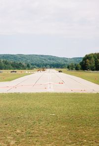  @ Boyne City Municipal Airport - Preparing RWY 9 @ Boyne City Municipal Airport (N98) for the Drag Races - by Mel II