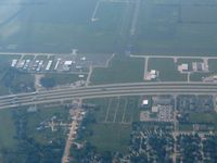  @ Fond Du Lac County Airport - Another reason I like to fly - airfield is less complicated than the highway nearby. - by Bob Simmermon