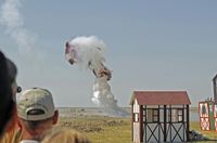  - Pyro Show and WWII Re-Enactment - National Radial Engine Exhibition - 2007 Akron Colorado - by John Little