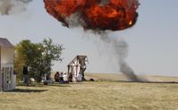  - Pyro Show and WWII Re-Enactment - National Radial Engine Exhibition - 2007 Akron Colorado - by John Little