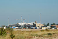  - Zaragoza Airport, behind the new building terminal in construction. - by Jorge Molina