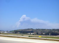  - Zaca Fire Smoke Plume, burning since 4th of July - by Doug Robertson