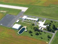  @ Wyandot County Airport - Ramp and hangers.  No fuel. - by Bob Simmermon