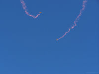  - The Army Golden Knights were out jumping on this day from a ceiling of 12500'  The guys and gals had there stuff together. - by J.B. Barbour