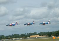  - Patrouille de France displaying at RIAT Fairford 2004 - by Steve Staunton