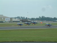  - Patrouille de France displaying at RIAT Fairford 2004 - by Steve Staunton