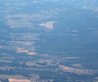  @ Lee County Airport - Looking E from 8000' - by Bob Simmermon