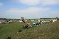  - a packed airfield for the Microlight Trade Fair 2007 - by Pete Hughes