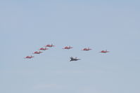  - Patrulla Aguila with Spanish Eurofighter at Royal International Air Tattoo 2006 - by Steve Staunton