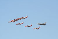  - Patrulla Aguila with Spanish Eurofighter at Royal International Air Tattoo 2006 - by Steve Staunton